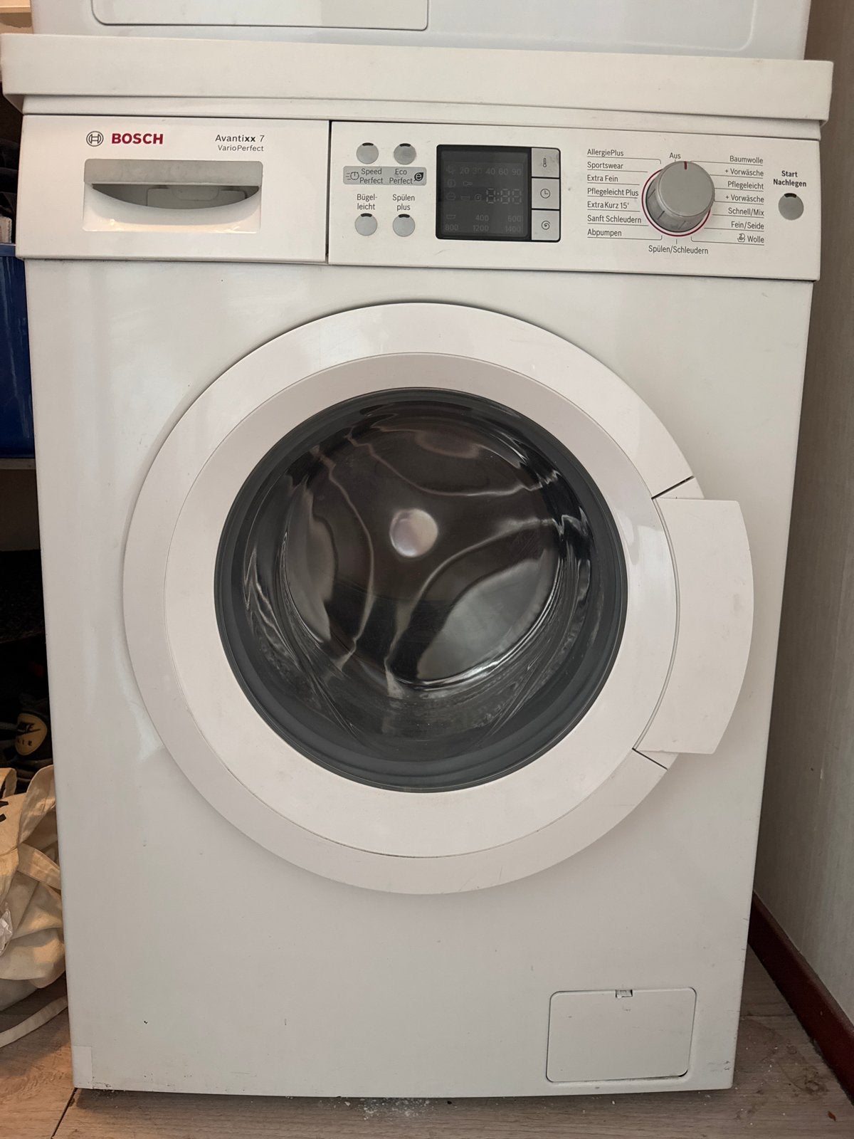 Bosch Avantixx 7 VarioPerfect Wasmachine, Ophalen, Gebruikt, Voorlader, Kort programma