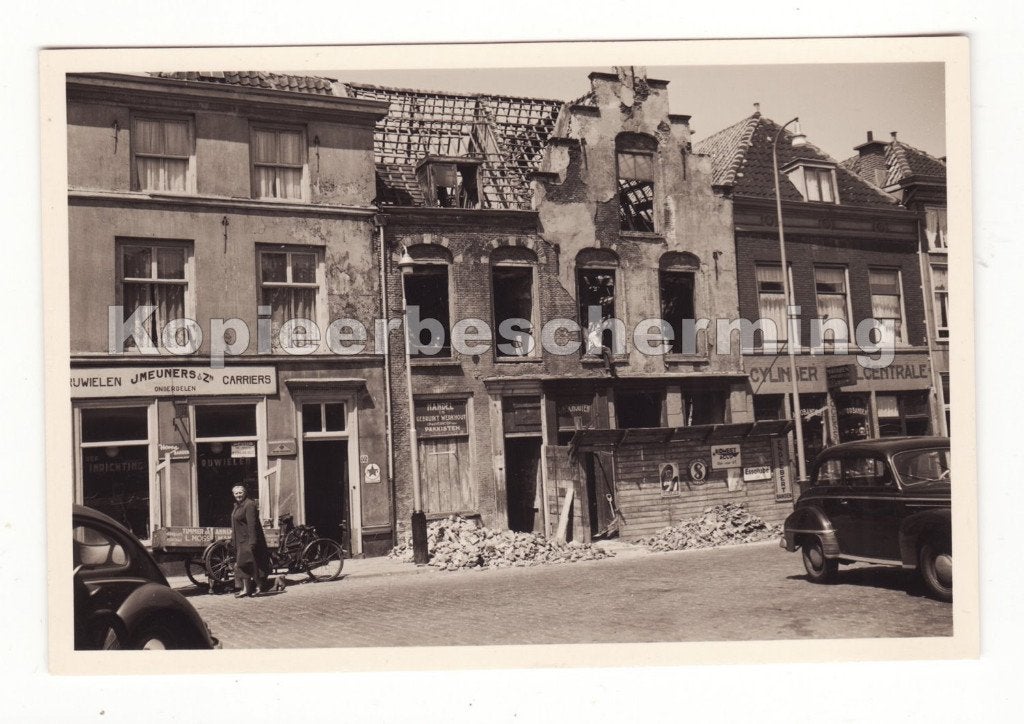 Oude foto Den Haag Amsterdamse Veerkade 1950 Schouten, Gebruikt, Verzenden, Foto, 1940 tot 1960