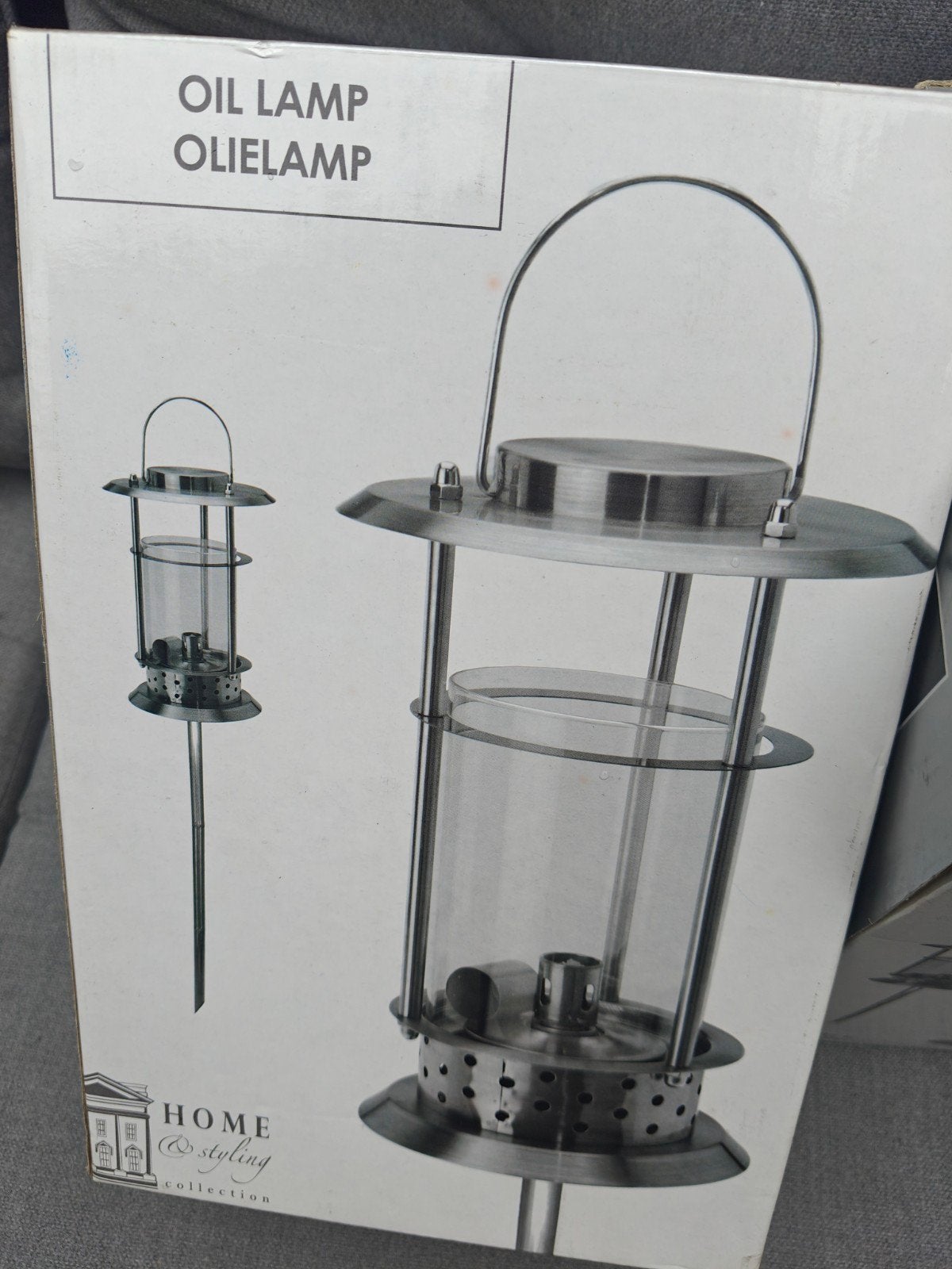 Olie Lamp / Olielamp - Home & Styling Collectie 2 stuks, Tuin en Terras, Ophalen, Zo goed als nieuw