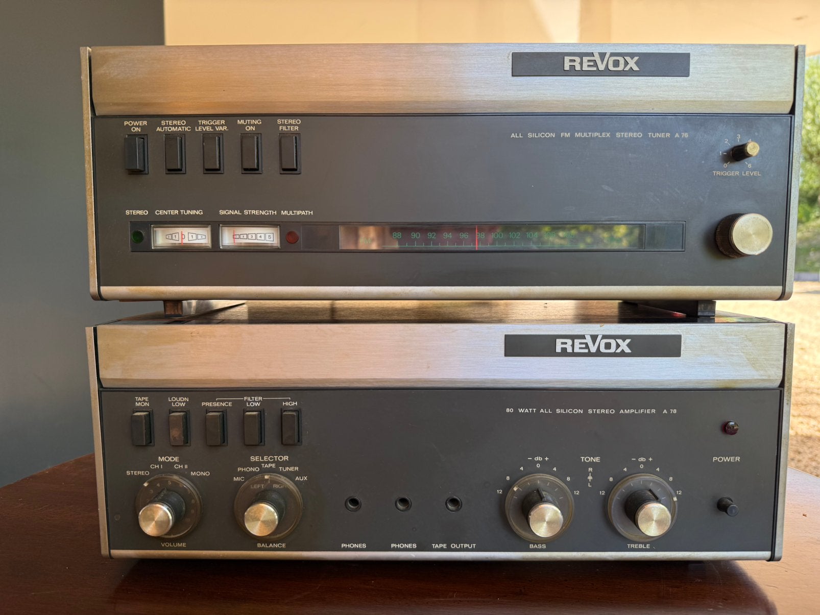 Revox a78 en a76 amplifier en tuner, Ophalen, Gebruikt, Overige merken