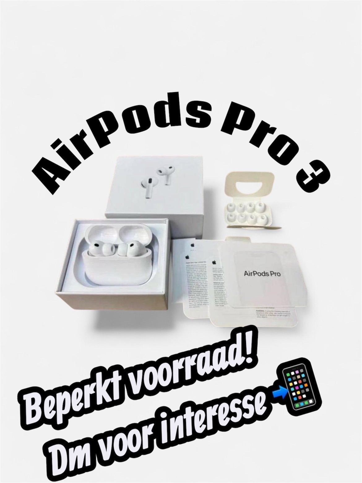 Apple AirPods Pro 3 - Nieuw in doos, Ophalen, In-ear, Bluetooth, Nieuw