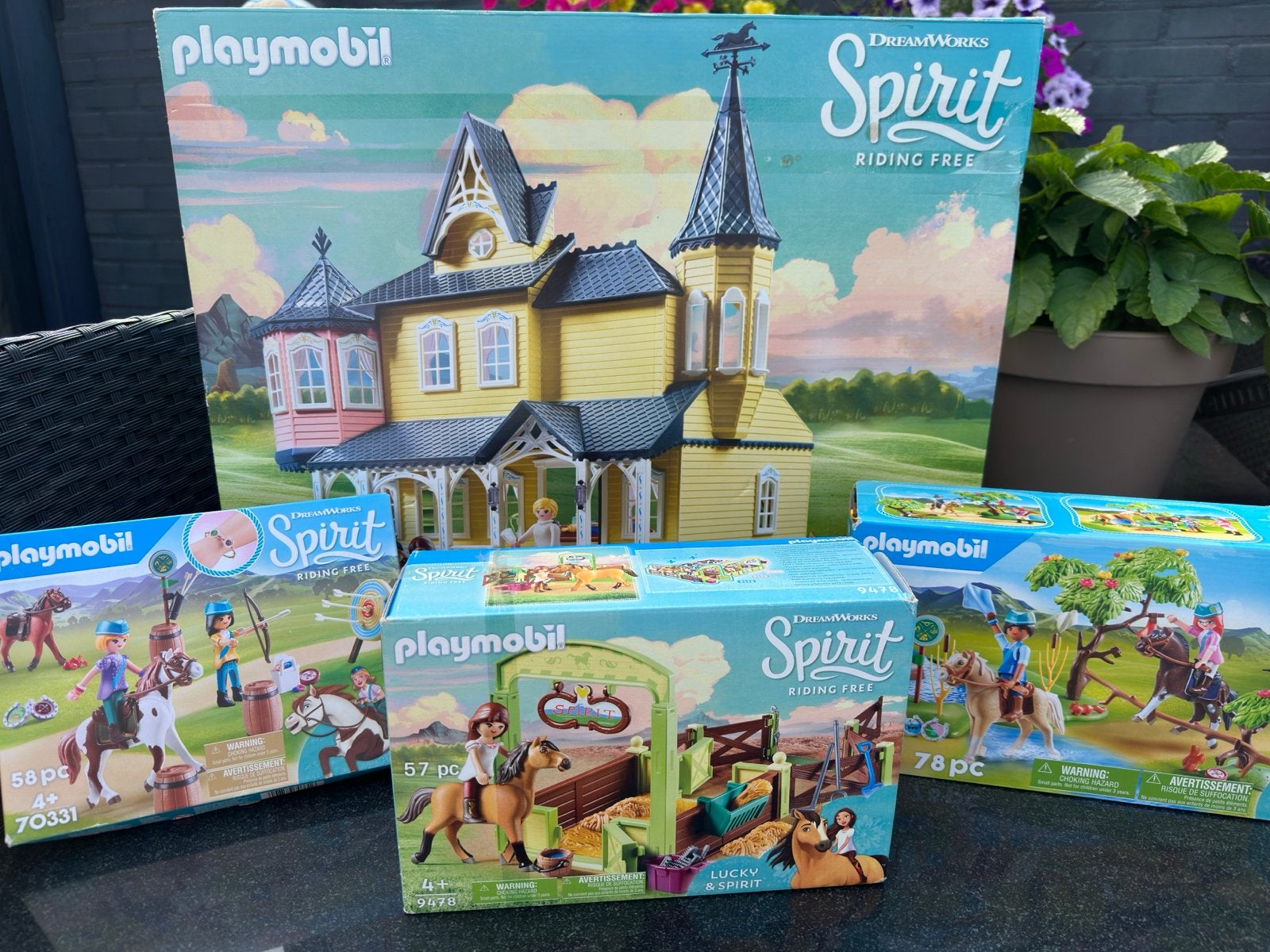 PLAYMOBIL Spirit Riding Free Grote Set, Ophalen, Zo goed als nieuw, Jongen of Meisje