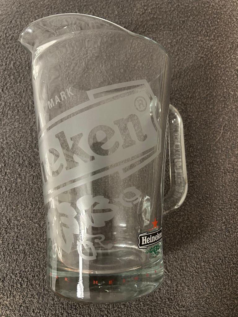 Heineken bier kan pitcher, Verzamelen, Ophalen, Nieuw, Glas of Glazen, Heineken