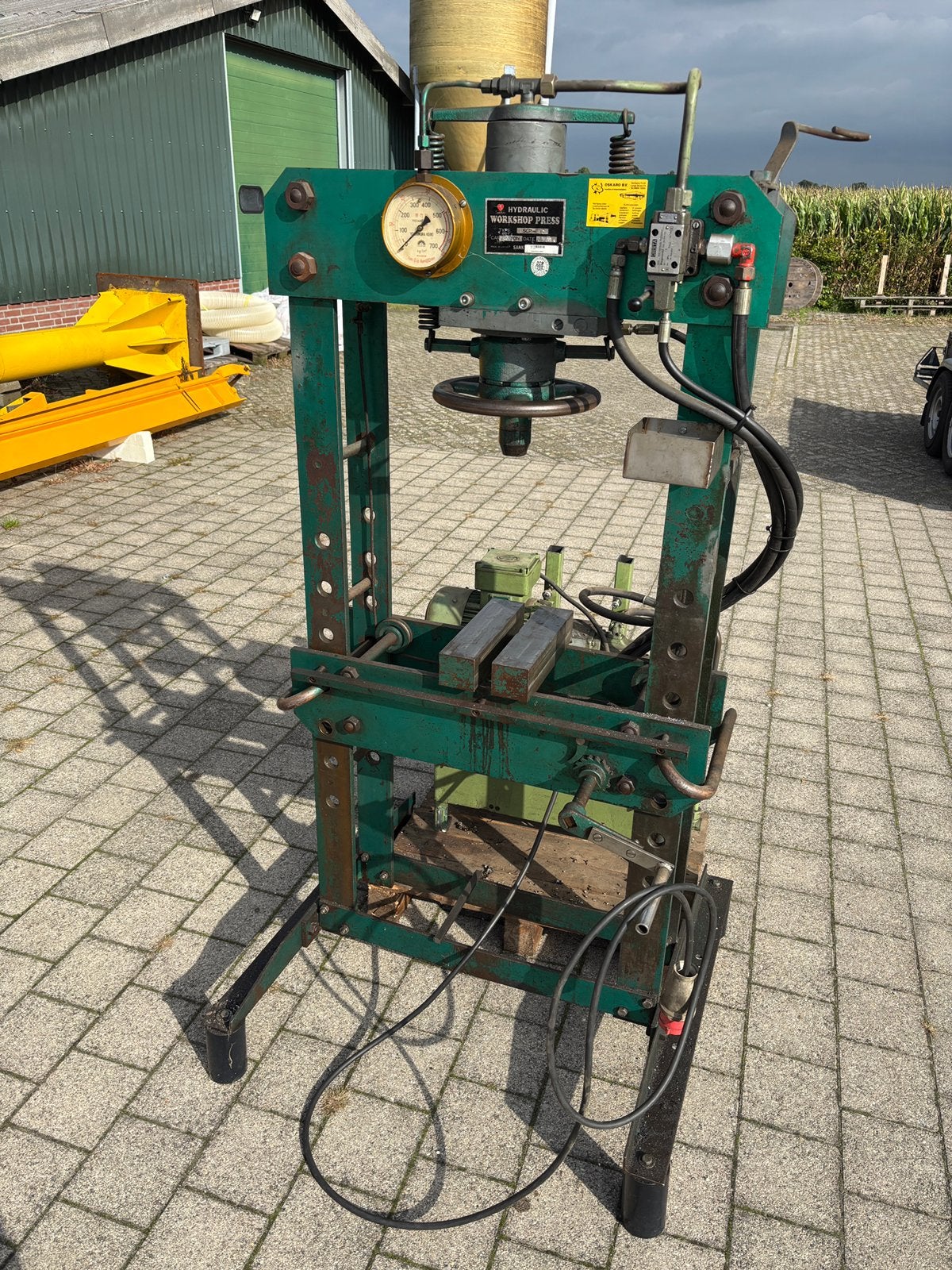 Werkplaatspers 15 ton hydraulische pers brootspers, Ophalen, Gebruikt