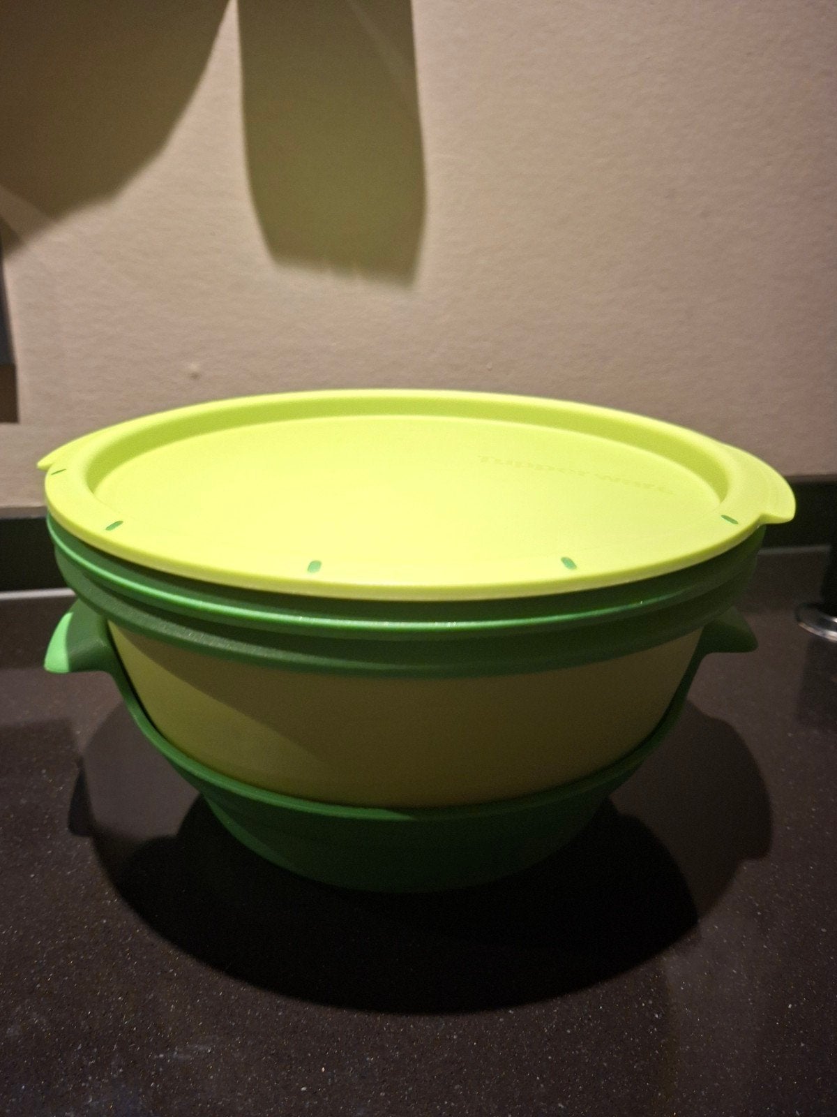 Tupperware Microgourmet Groen - Zo goed als nieuw, Ophalen, Overige typen, Met deksel, Zo goed als nieuw