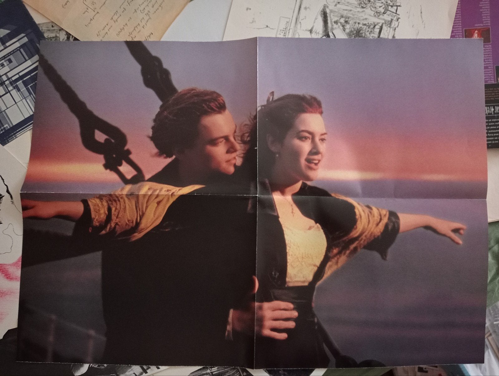 Titanic poster, Verzamelen, Ophalen of Verzenden, Gebruikt, A1 t/m A3, Film en Tv