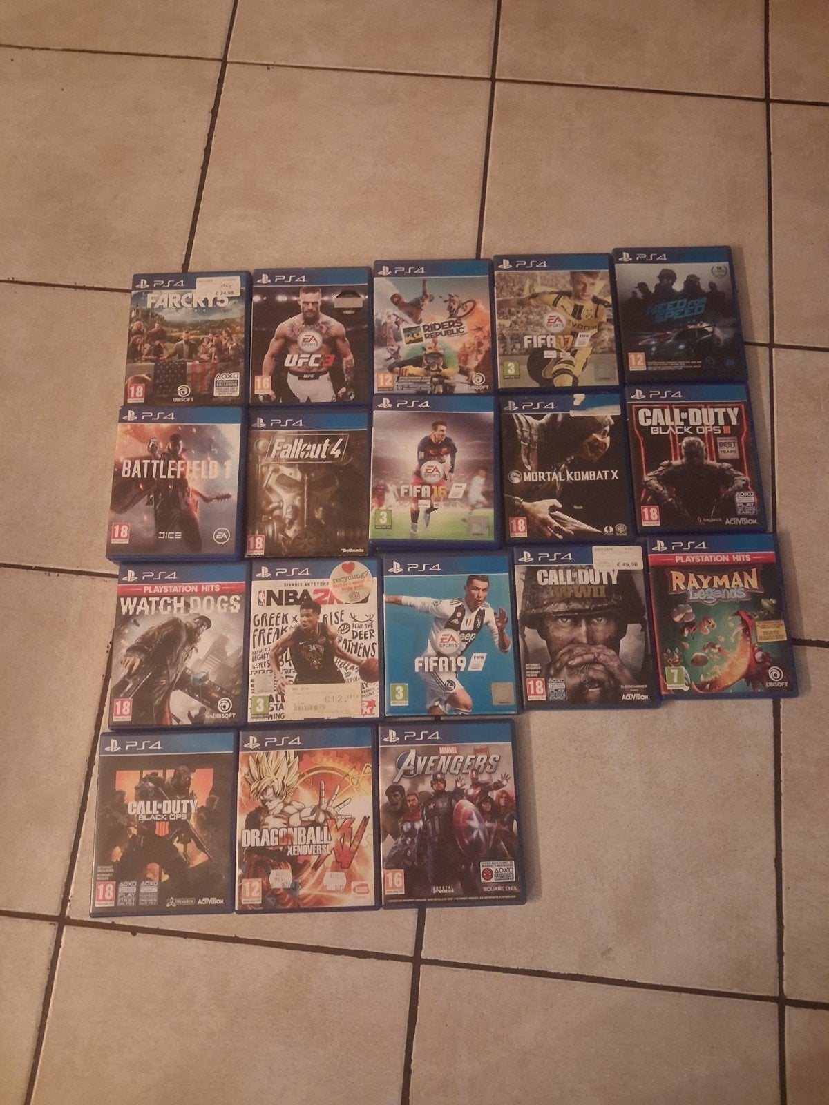 spellen te koop Fifa. COD. Ufc. Need For Speed. Dragonballz., Ophalen