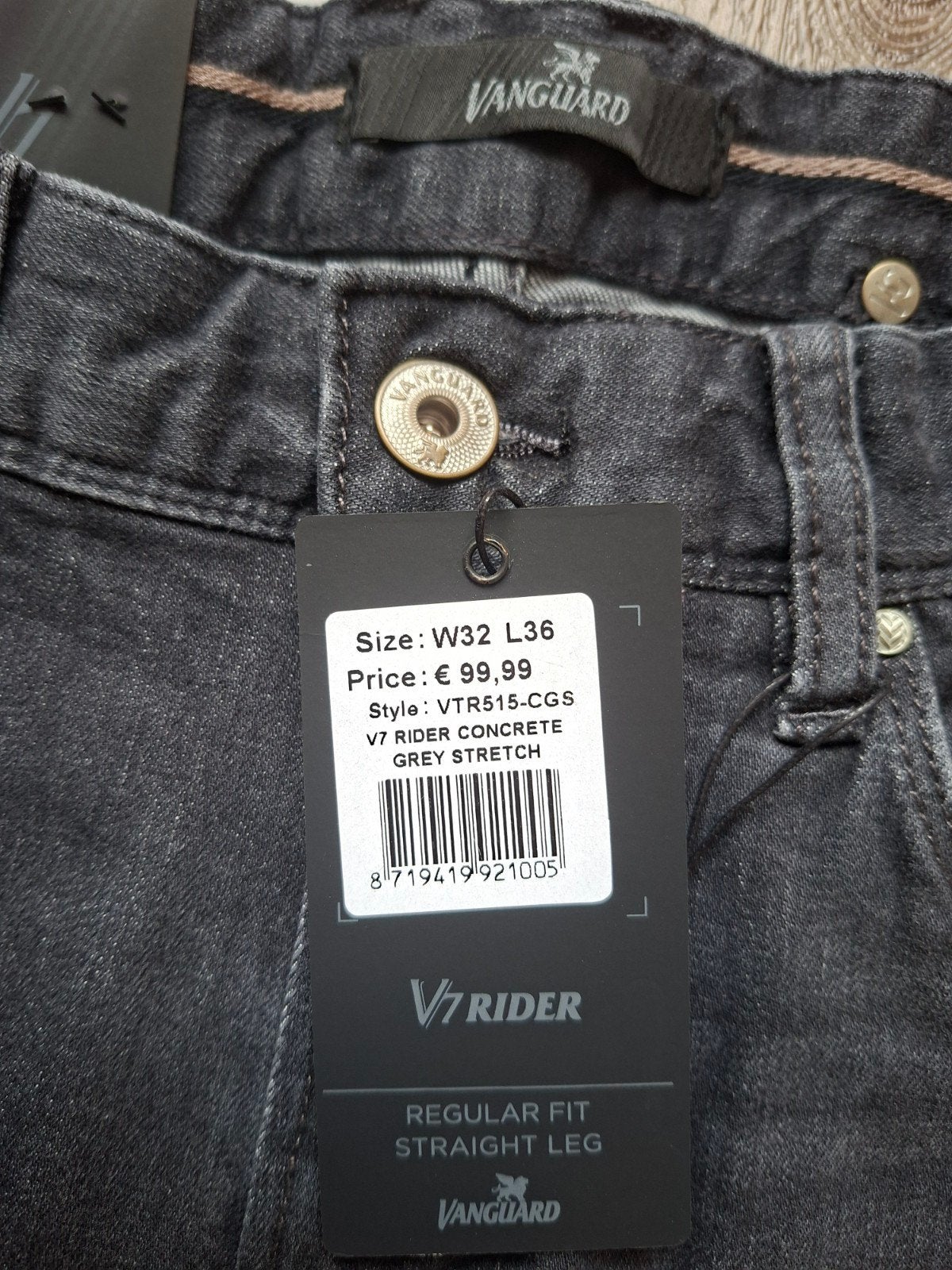 VANGUARD V7 Rider regular fit jeans W32 L36, Nieuw, W32 (confectie 46) of kleiner, Ophalen of Verzenden, Vanguard