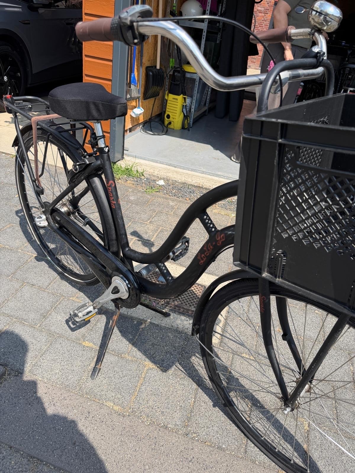 Sparta Lola-Jo Damesfiets met voordrager en mand, Fietsen en Brommers, Fietsen | Dames | Damesfietsen, Gebruikt, Sparta, Versnellingen