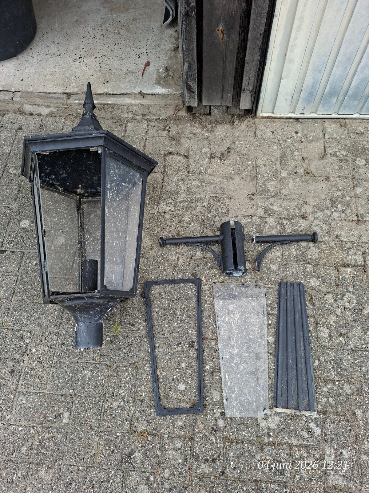 Lantaarnpaal, Tuin en Terras, Ophalen, Gebruikt, Staande lamp, Netvoeding