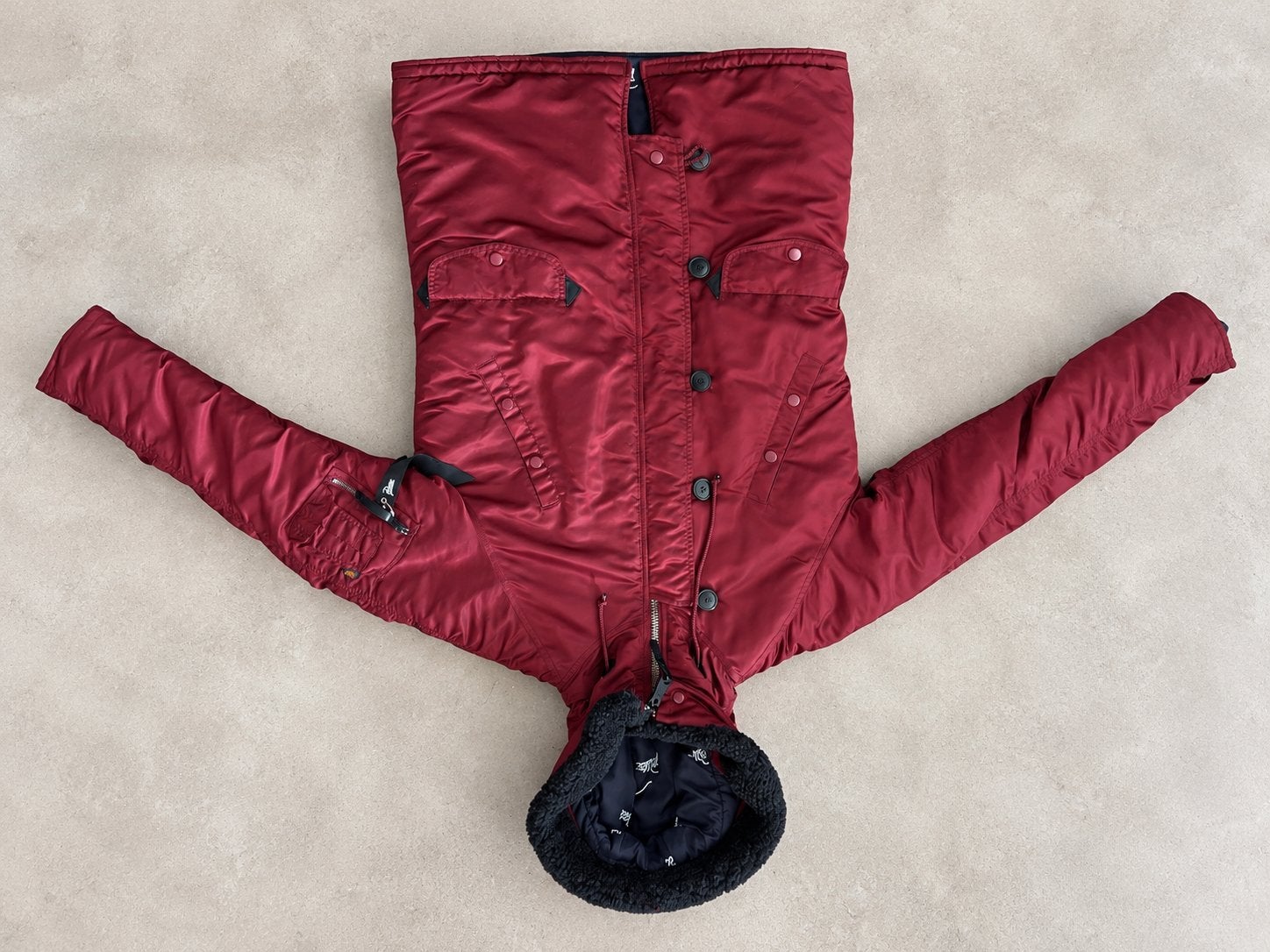 Patta x Alpha Industries N3B Parka - Maat M, Ophalen of Verzenden, Zo goed als nieuw, Maat 48/50 (M), Rood