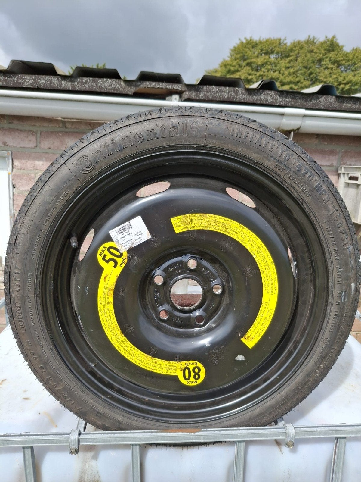 Continental thuiskomer 125/70 R18, Auto-onderdelen, Banden en Velgen, Ophalen, 18 inch, Banden en Velgen, Zomerbanden