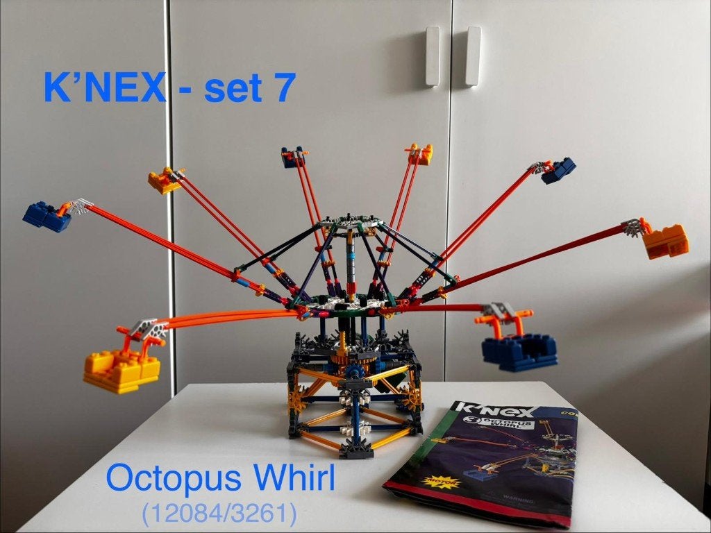 K'NEX Octopus Whirl (3) (zweefmolen) – 12084 - compleet, Ophalen of Verzenden, Gebruikt, K'nex