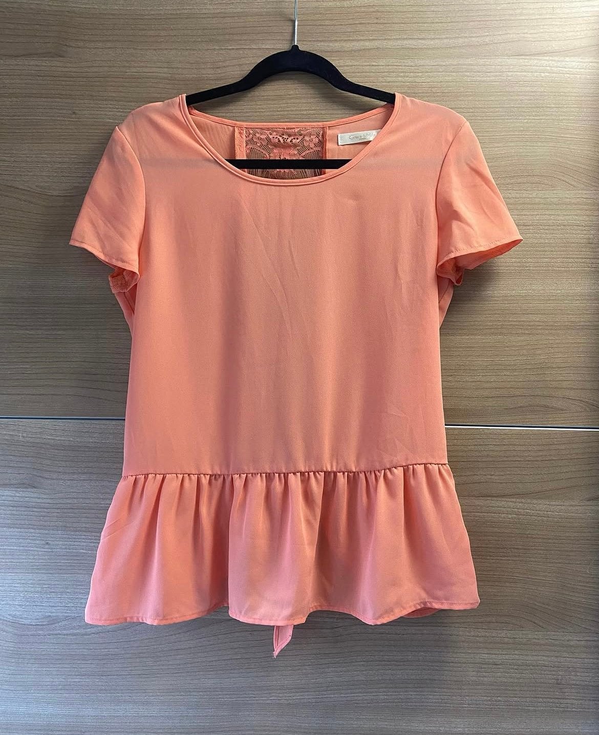 Zalmkleurige top Grace&Mila maat S, Ophalen of Verzenden, Zo goed als nieuw, Korte mouw, Roze