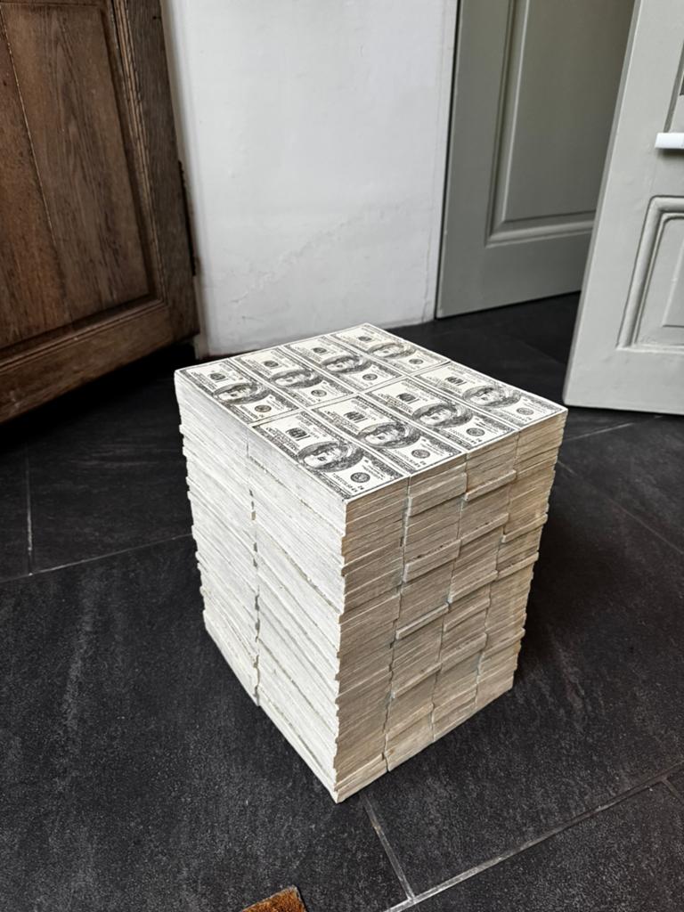 Kare design bijzettafel, Ophalen, Zo goed als nieuw, Rechthoekig, Minder dan 55 cm