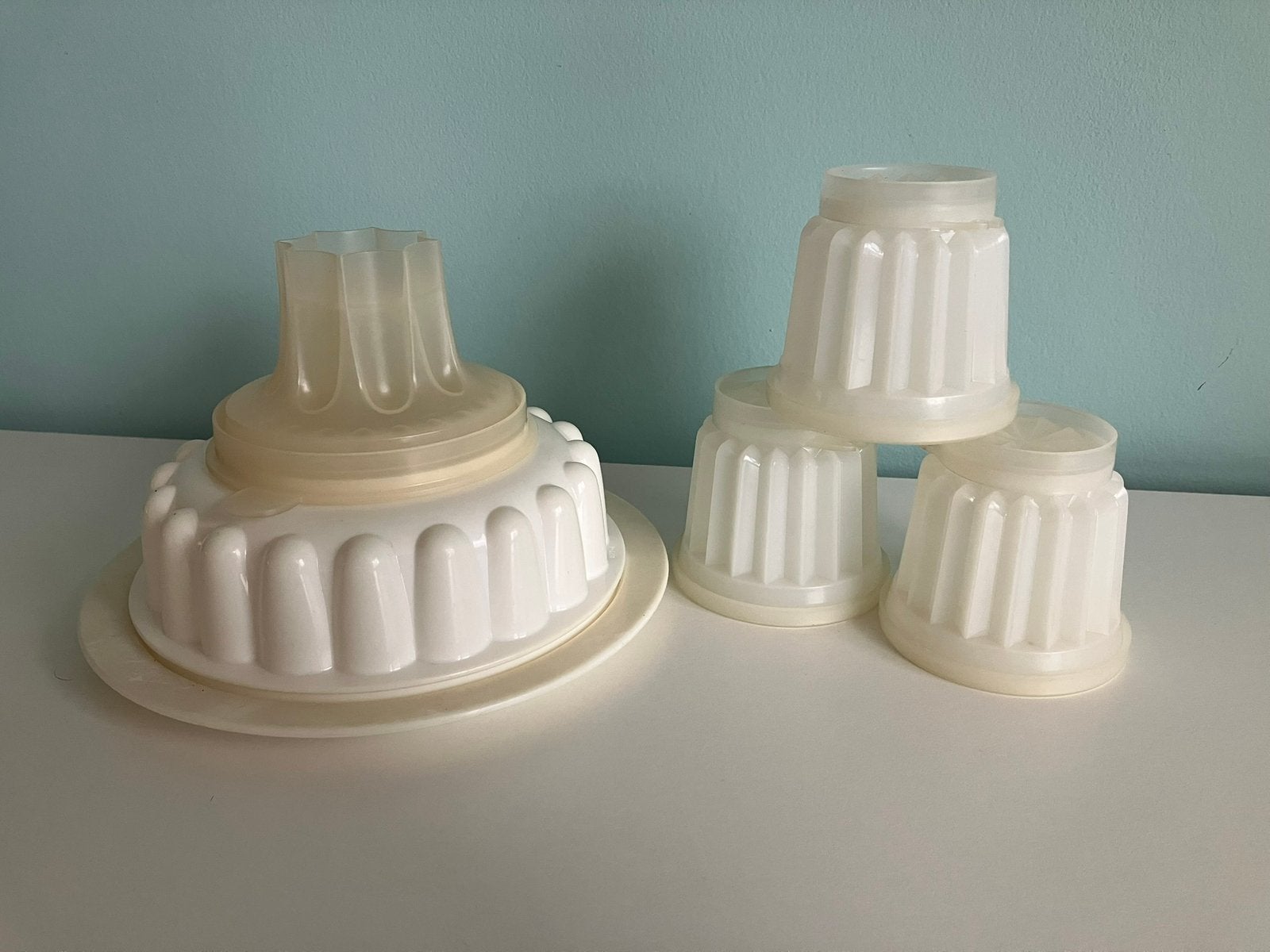 Vintage Tupperware Puddingvorm / Geleivorm Set, Ophalen of Verzenden, Gebruikt