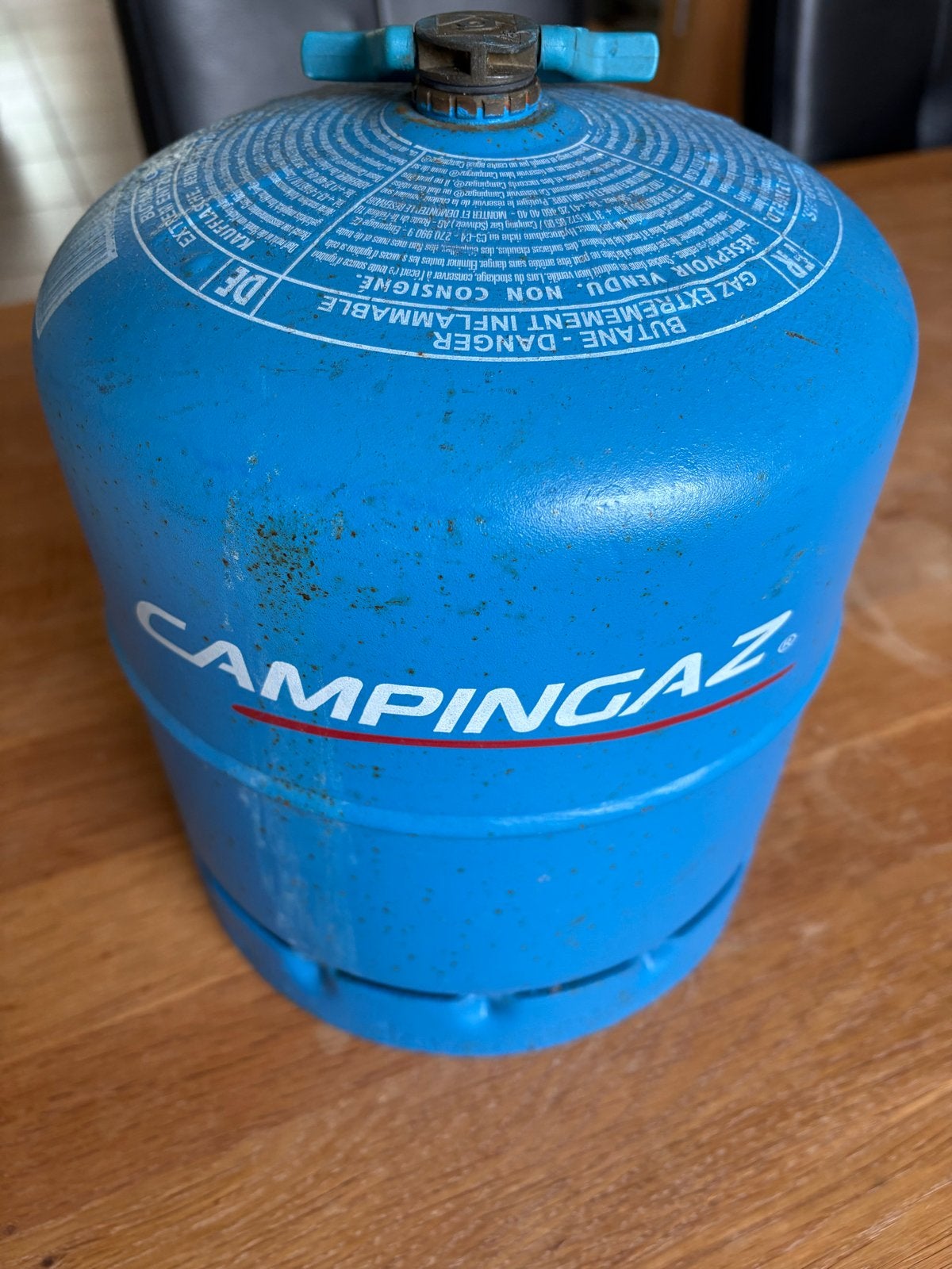 Campingaz gasfles 907 -Butaan - Leeg, Ophalen, Gebruikt