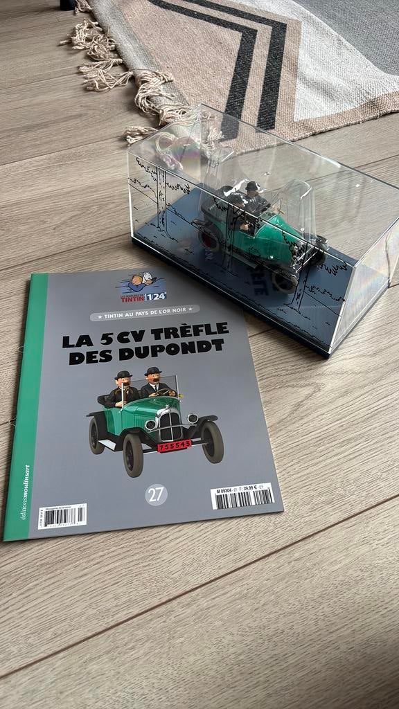 Kuifje modelauto 1:24 #27 | de 5 cv van jansen en janssen, Ophalen of Verzenden, Zo goed als nieuw, Overige merken