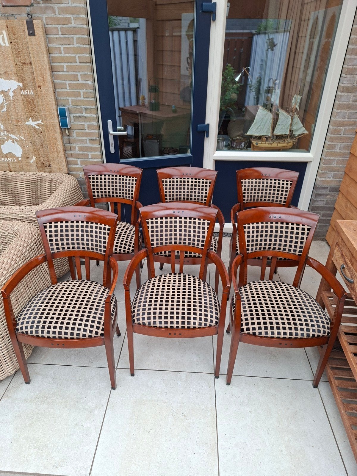 Schuitema armstoelen. Hoogwaardige, ambachtelijke kwaliteit., Huis en Inrichting, Stoelen, Ophalen, Gebruikt, Vijf, Zes of meer stoelen