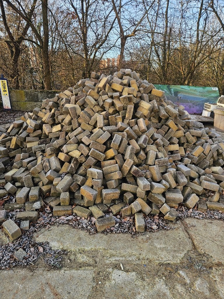 Gebakken straatstenen, Ophalen of Verzenden, Gebruikt, 10 m² of meer, Klinkers