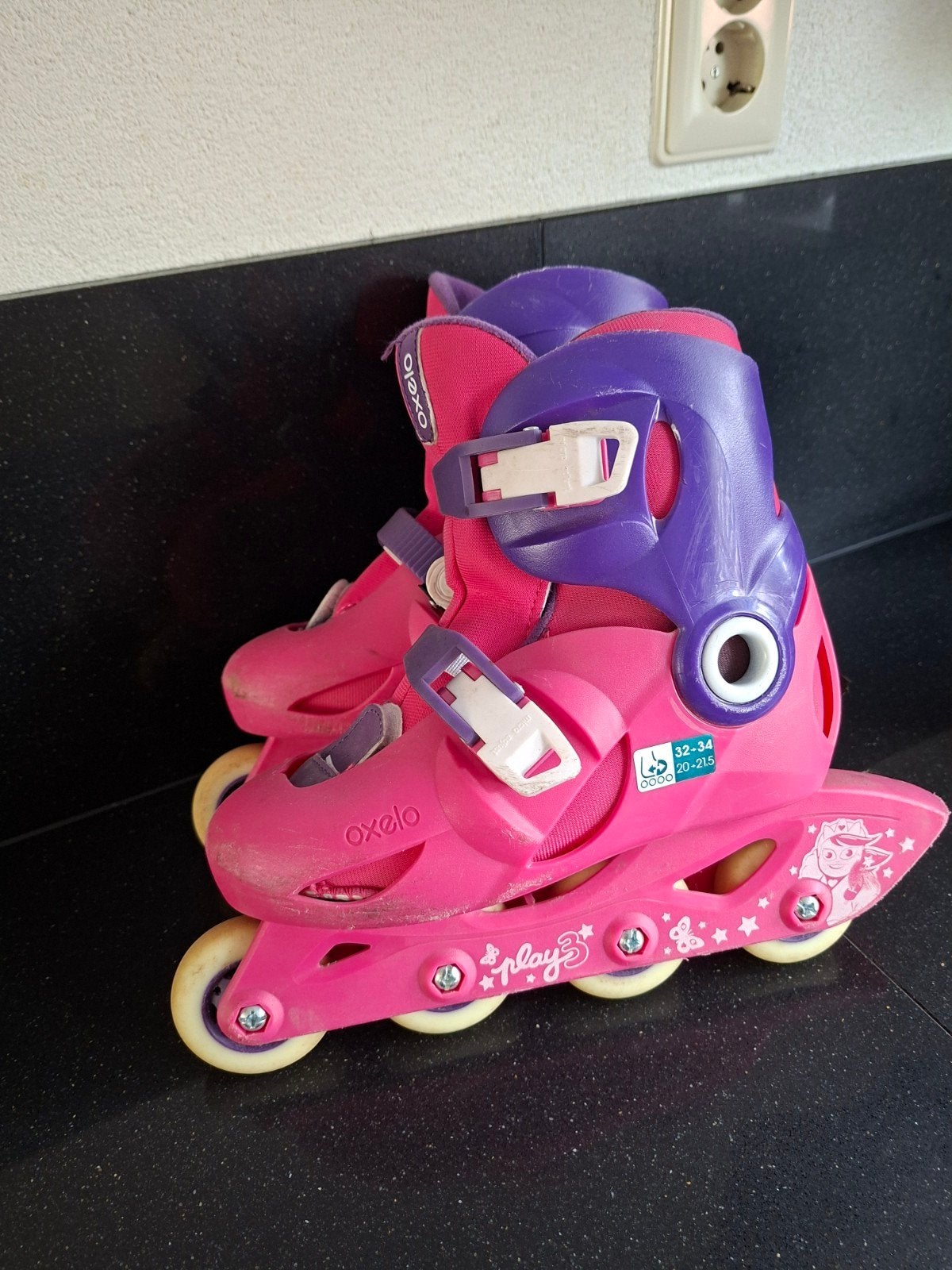 Rolschaatsen mt 32-34, Kinderen, Ophalen of Verzenden, Verstelbaar, Gebruikt