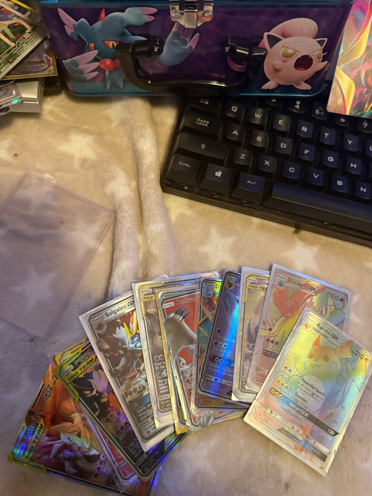 Pokémon GX en Tag Team kaarten - Diverse zeldzame kaarten, Ophalen of Verzenden, Gebruikt, Meerdere kaarten, Foil