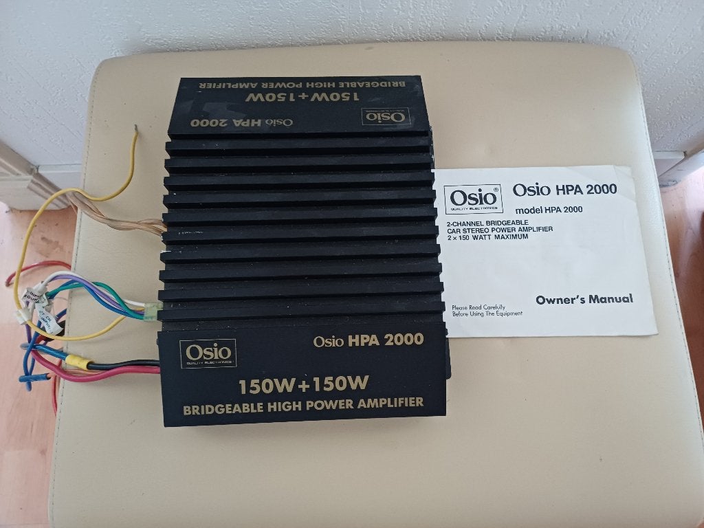 Osio HPA 2000 / 300 watt autoradio versterker Bridgeable, Ophalen, Gebruikt