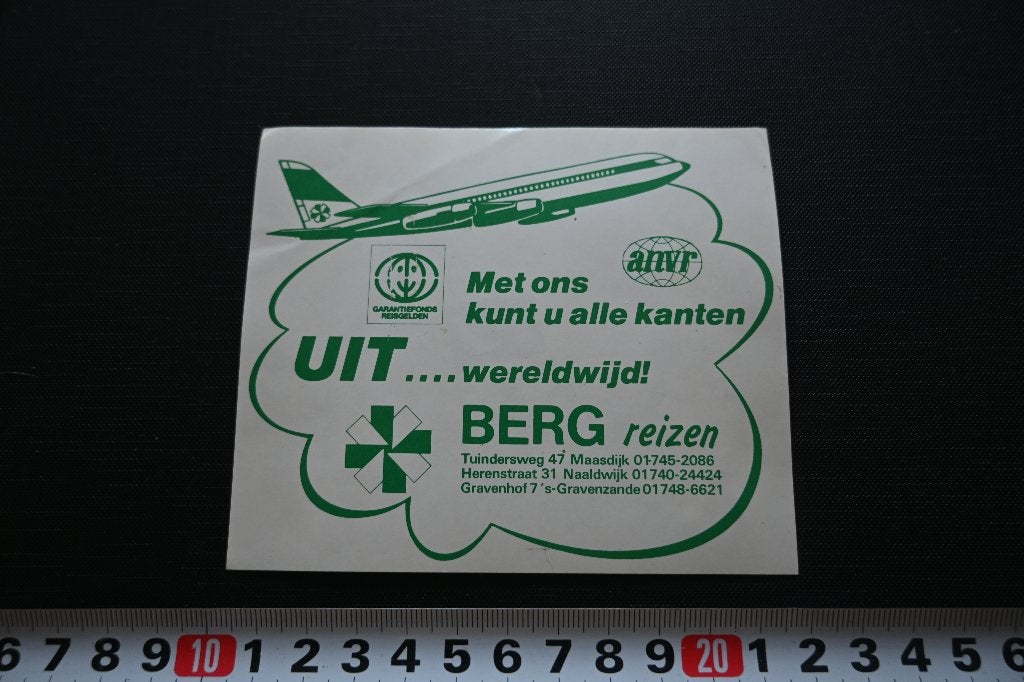 sticker maasdijk naaldwijk 's-gravenzande BERG REIZEN, Ophalen of Verzenden, Zo goed als nieuw