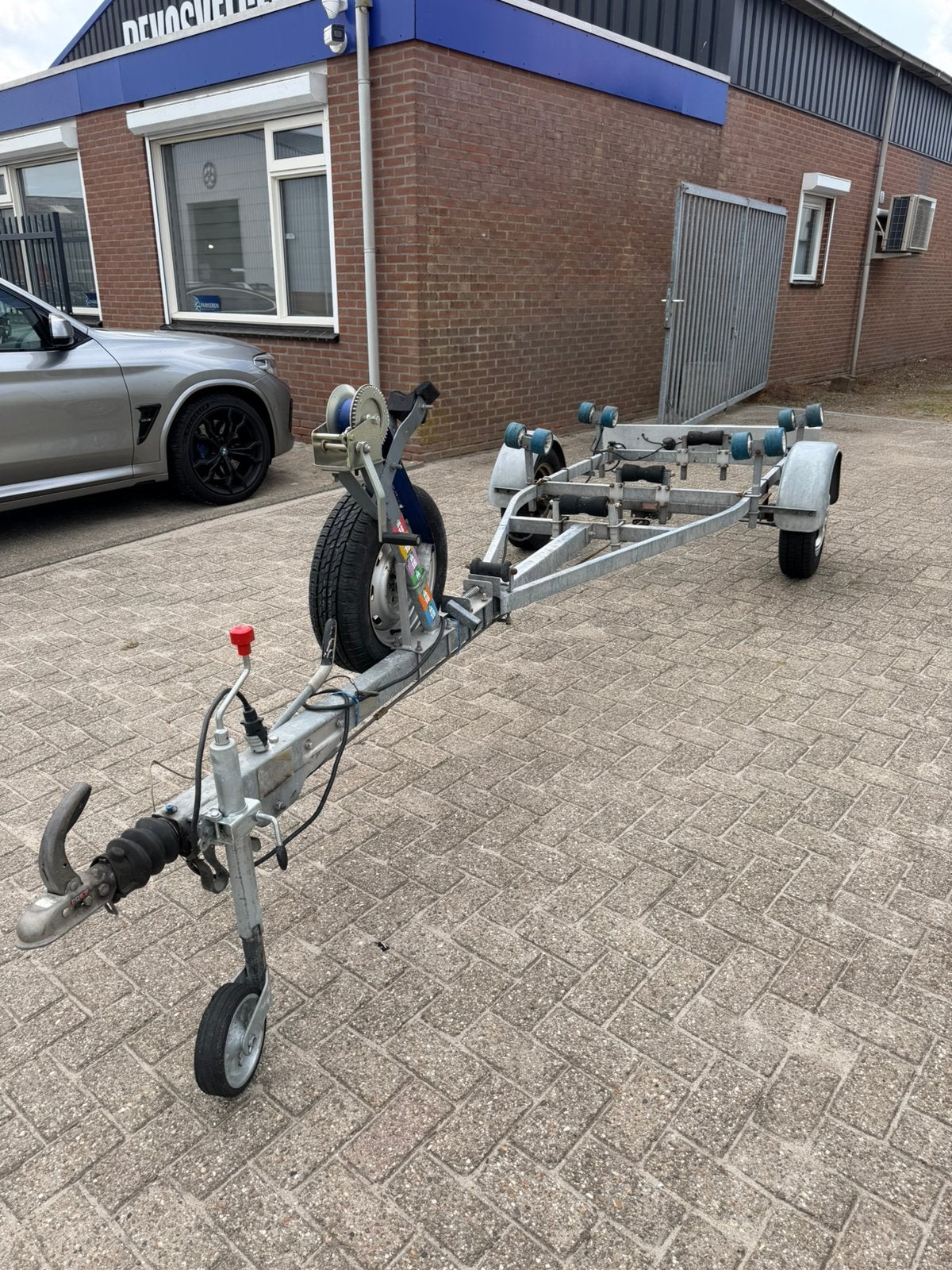 Nette geremde en kantelbare boottrailer., Ophalen, Gebruikt, Kantelbaar, Overige typen