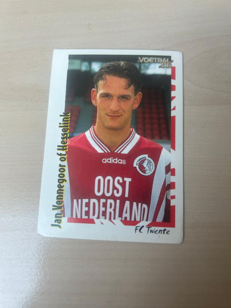 Voetbal '98 Panini Plaatje Jan Vennegoor of Hesselink, Ophalen of Verzenden, Zo goed als nieuw, Sticker