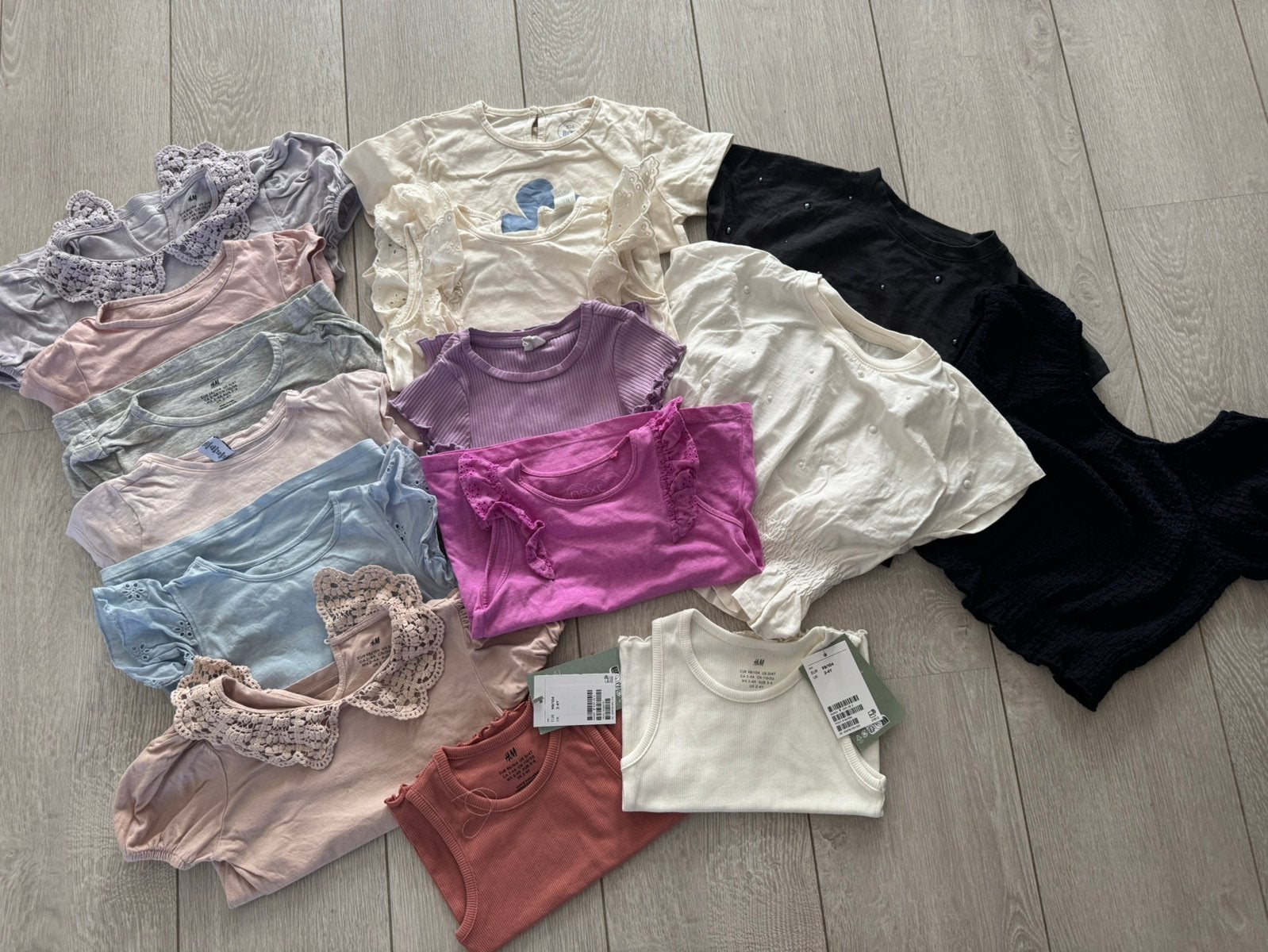 Pakket shirtjes 98/104, Kinderen en Baby's, Kinderkleding | Maat 98, Ophalen of Verzenden, Zo goed als nieuw, Meisje, Shirt of Longsleeve