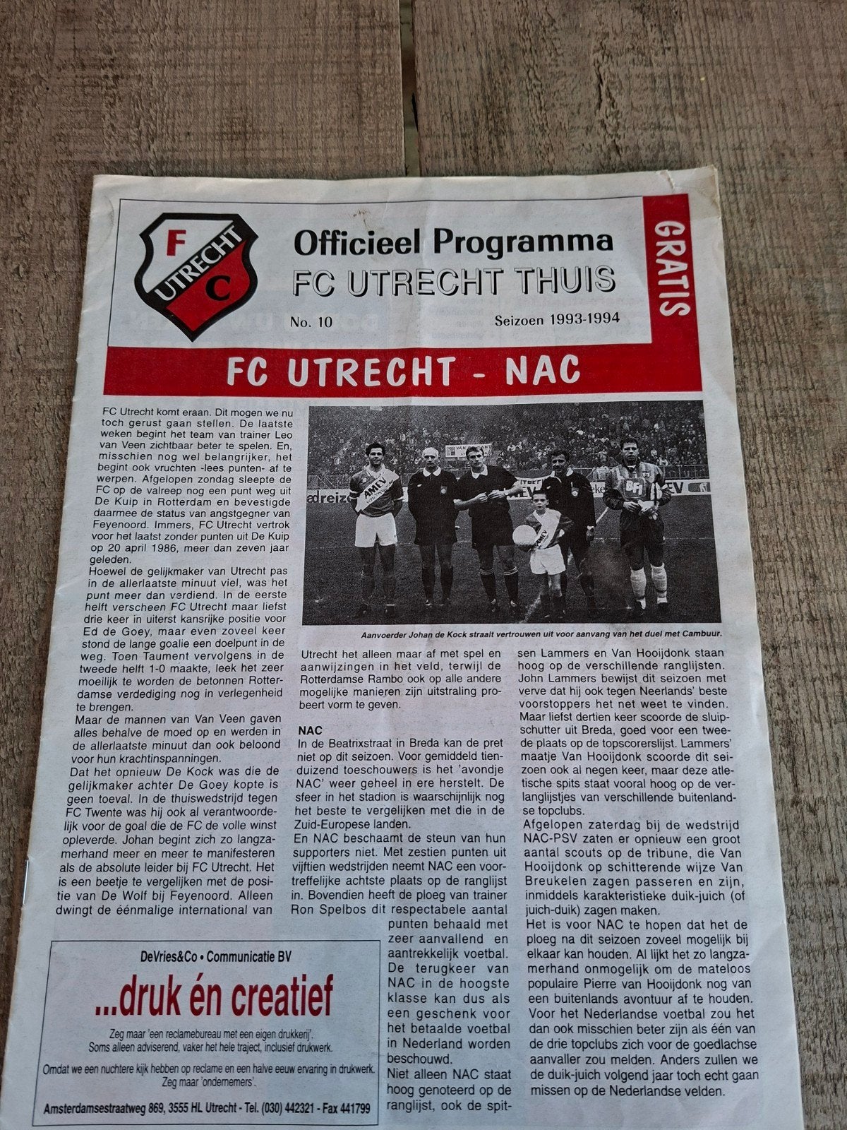 FC Utrecht, Ophalen, Zo goed als nieuw, F.C. Utrecht, Boek of Tijdschrift