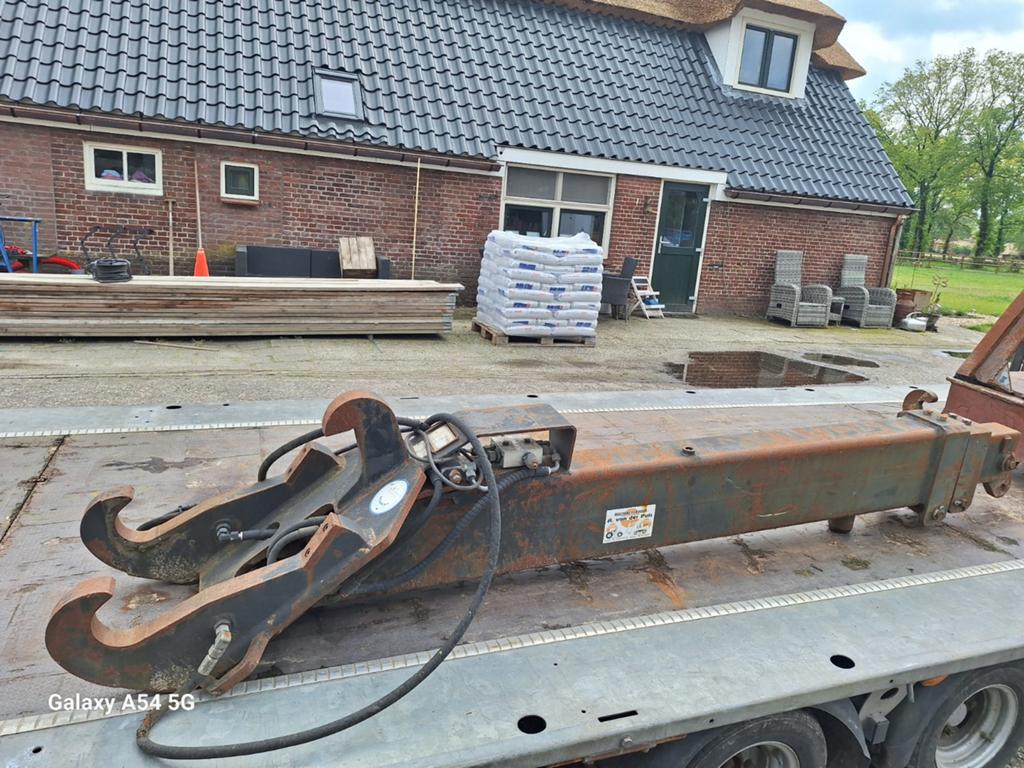 Verlenggiek voor graafmachine of kraan, Zakelijke goederen, Ophalen of Verzenden, Graafmachine