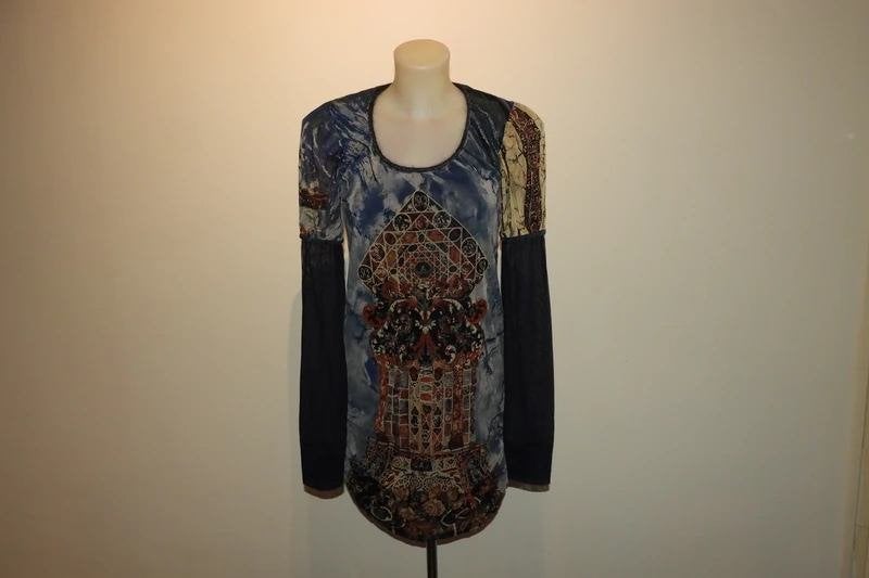 Save the Queen tuniek stretch 1001 nacht sierlijke print L