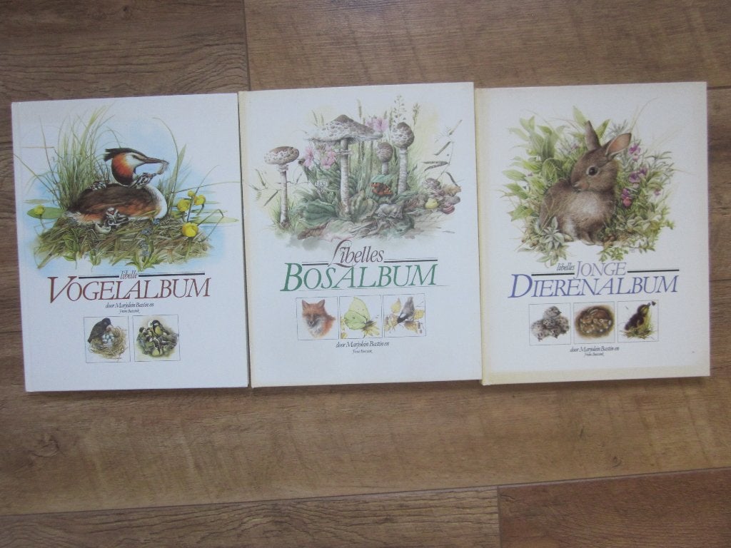 3 x Plaatjes albums Marjolein Bastin: Vogel Bos Jonge Dieren, Boeken, Ophalen of Verzenden, Gelezen, Marjolein Bastin en Frans Buissink