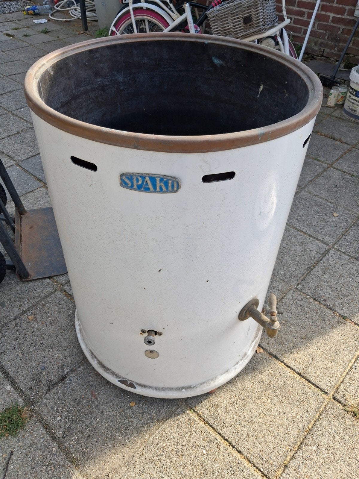 Vintage Spako Boiler ,gasgestookte wasmachine van vroeger, Ophalen, Gebruikt, Aardgas, 100 liter of meer