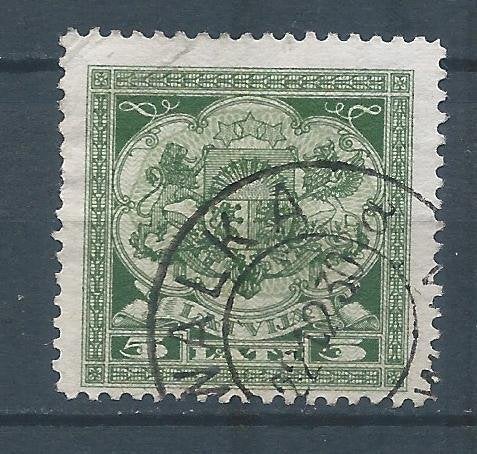 C733 - Baltische staten – Letland – MiNr 112 (gestempeld), Ophalen of Verzenden, Overige landen, Gestempeld