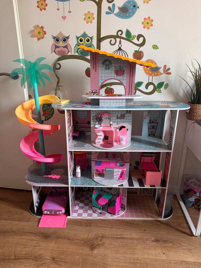 Lol poppenhuis, Ophalen, Hout