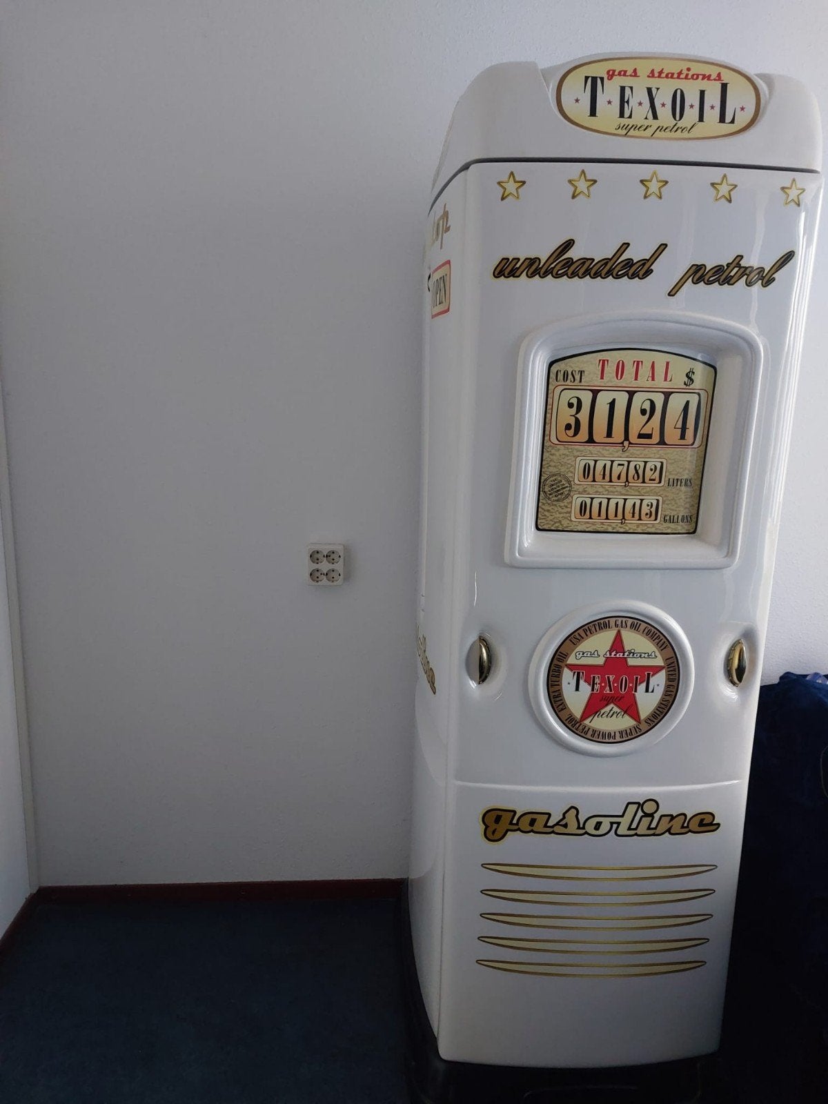 Tex-Oil Benzinepomp Koelkast - Retro Stijl, Antiek en Kunst, Ophalen