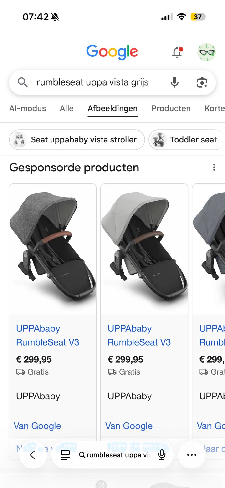 Gezocht: UPPAbaby Vista Rumble Seat (kleur maakt niet uit), Kinderen en Baby's, Kinderwagens en Combinaties, Ophalen of Verzenden