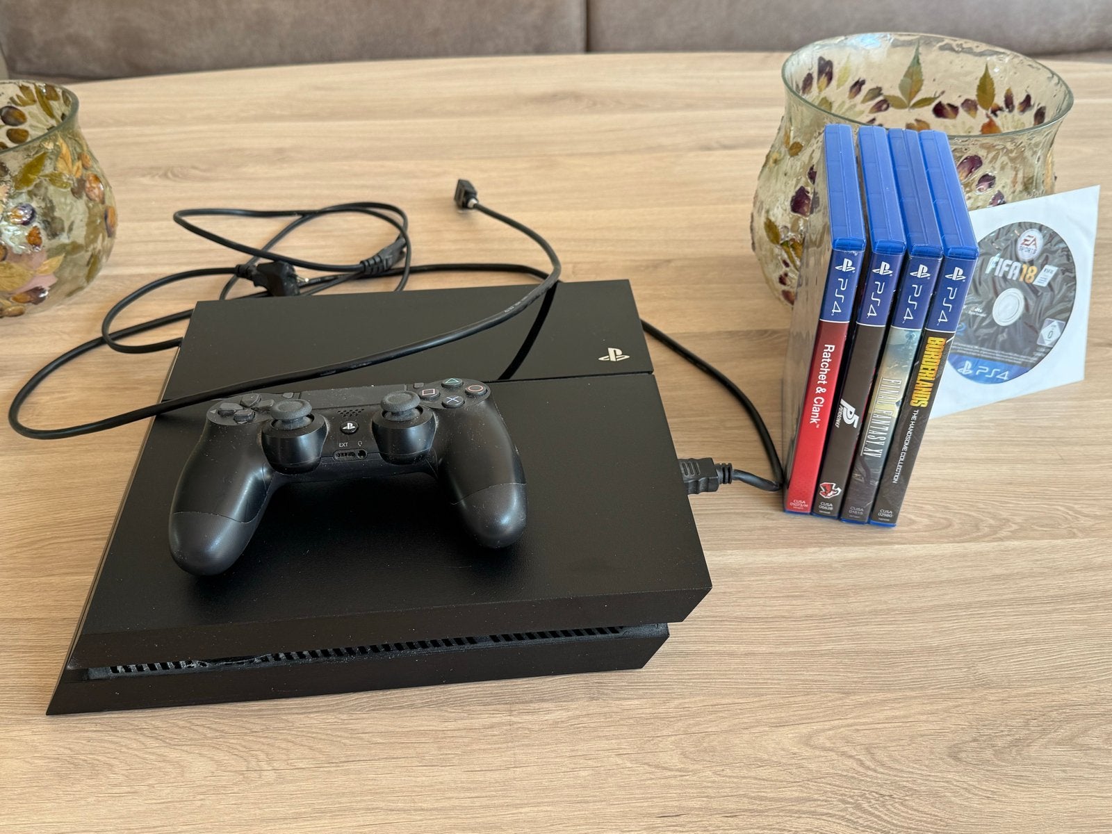 PlayStation 4 met controller en 5 games, Ophalen, Met 1 controller, Slim, 500 GB