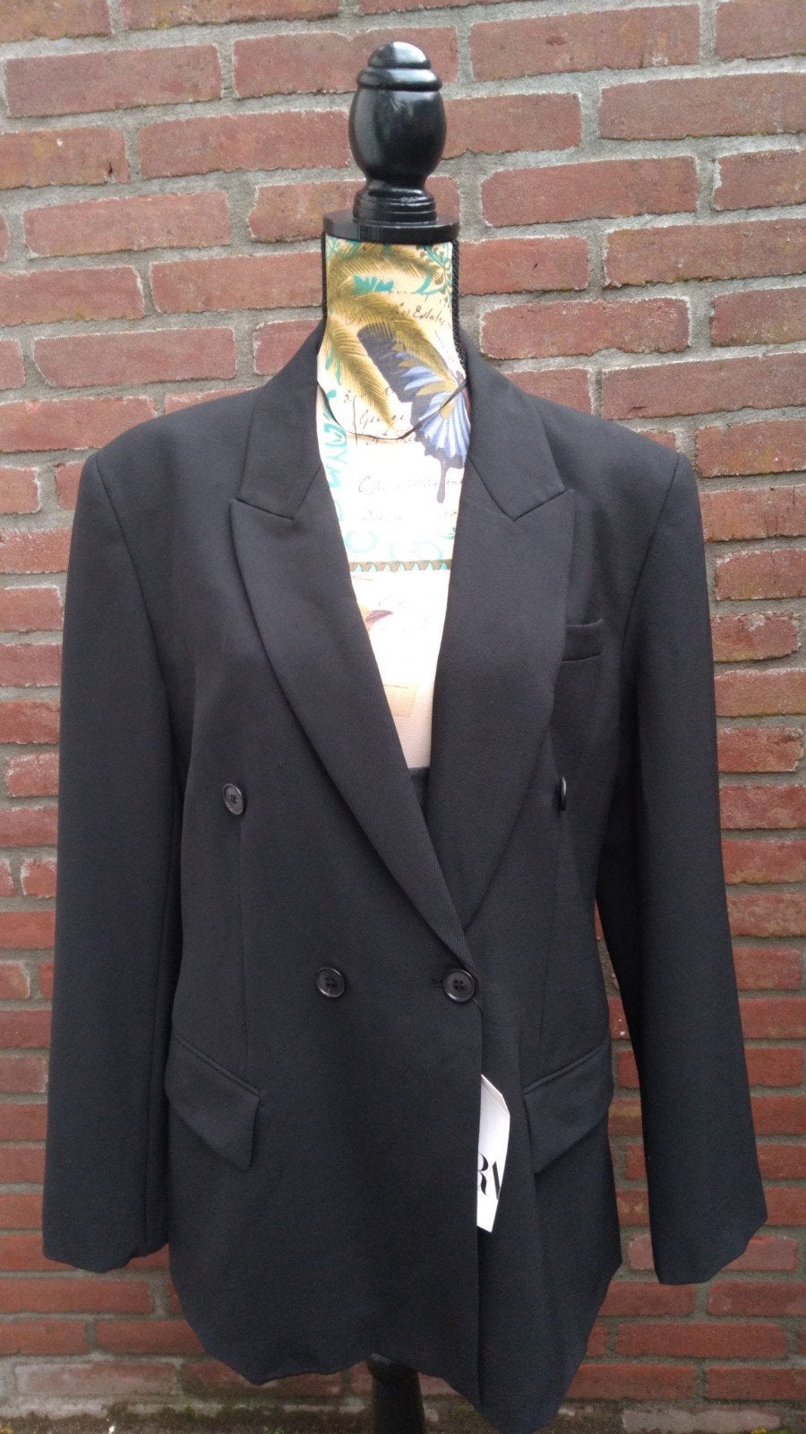 Zara Blazer Zwart (L), Verzenden, Maat 42/44 (L), Nieuw, Jasje