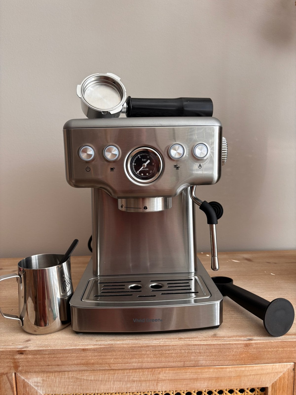 Nieuw pistone koffiemachine, Ophalen, Zo goed als nieuw, Koffiemachine