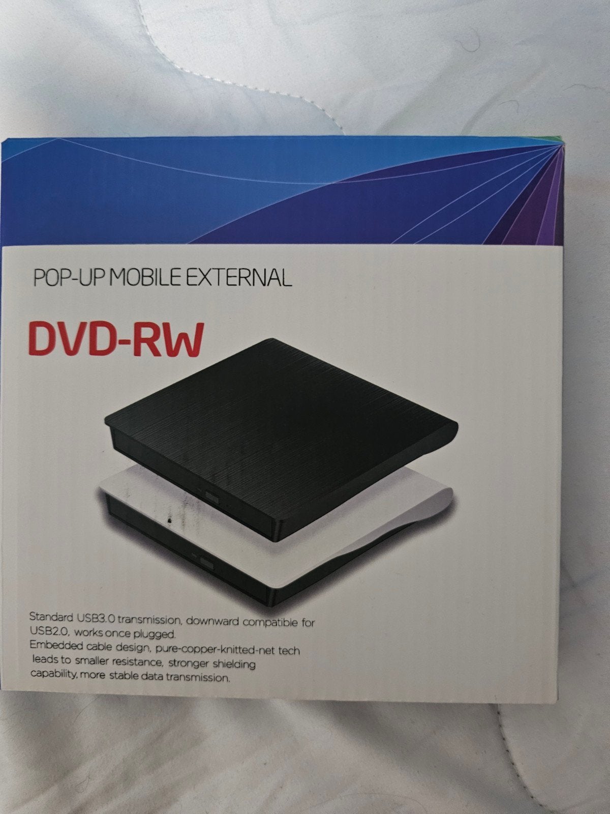 Externe DVD-RW Drive voor Laptop/Desktop, Computers en Software, Optische drives, Ophalen of Verzenden, Nieuw, Dvd, Windows