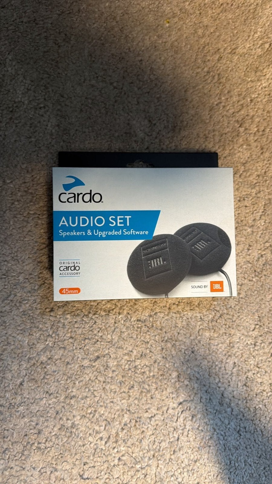 Cardo Audio Set JBL Speakers 45mm voor motorcommunicatie