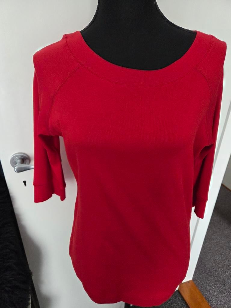 Marccain rood t-shirt maat 6, Verzenden, Maat 42/44 (L), Nieuw, Korte mouw