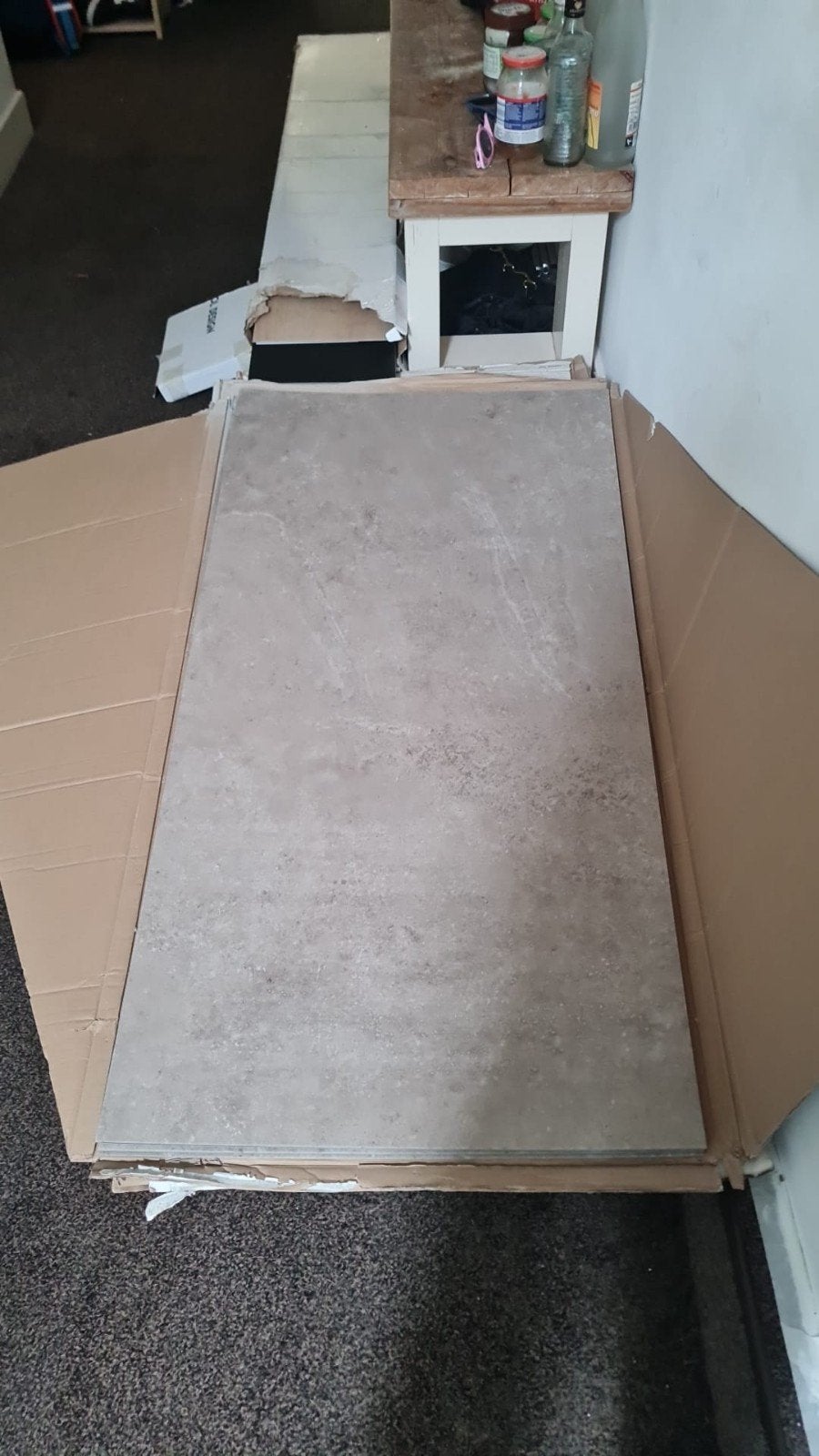 Expona Commercial 5035 Tan Cement PVC Vloer - Nieuw, Ophalen, Beige, Nieuw, 25 tot 50 m²
