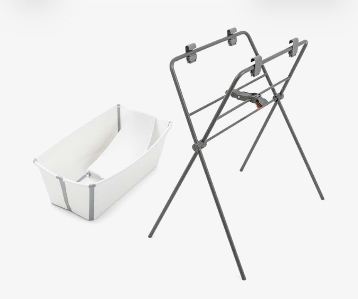 Stokke Flexi Bath bundle grijs met Badstandaard en kuipje, Kinderen en Baby's, Badjes en Verzorging, Overige merken, Ophalen of Verzenden
