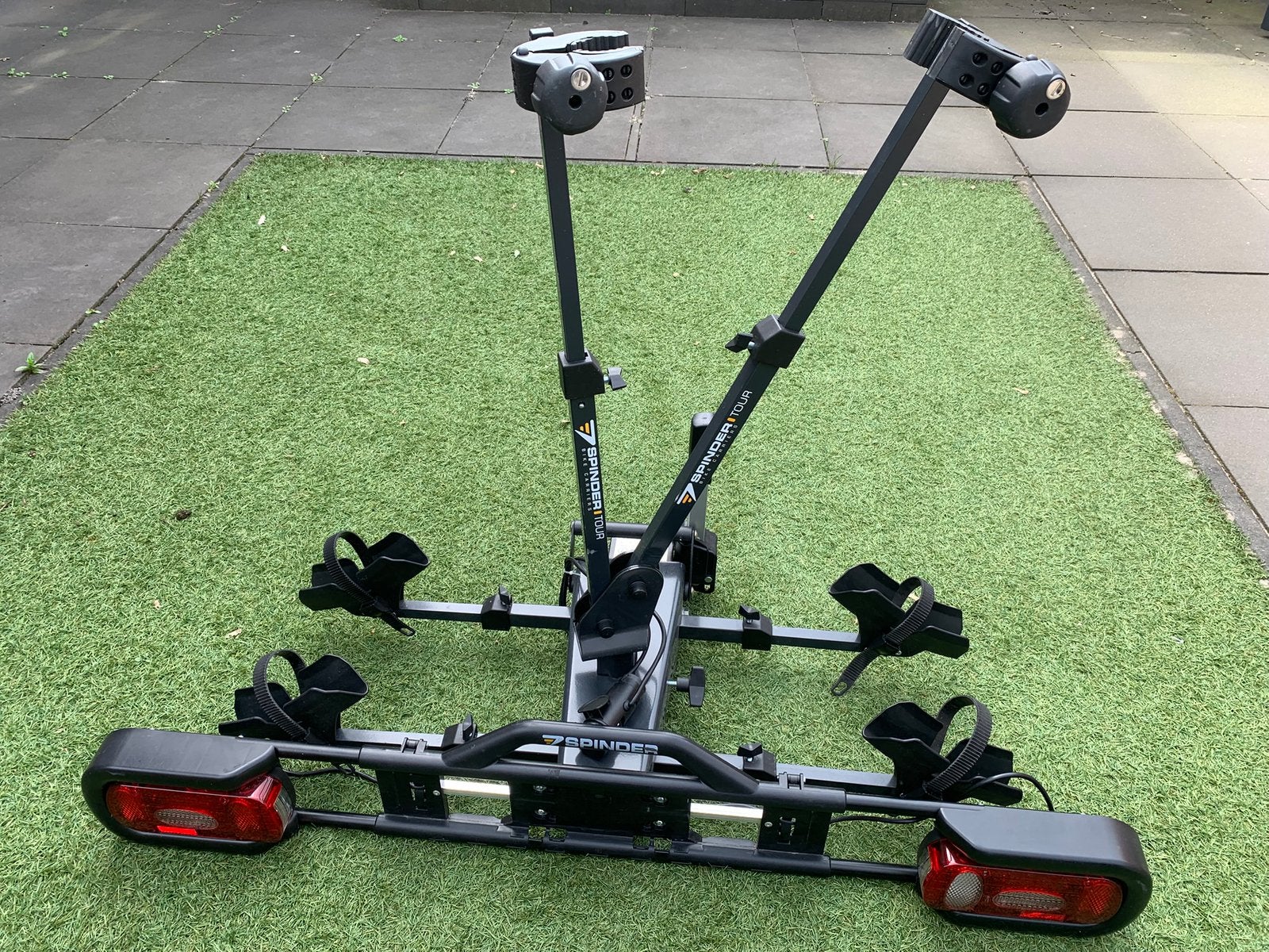 Spinder Tour fietsendrager, Auto diversen, Ophalen, 2 fietsen, Gebruikt, Trekhaakdrager