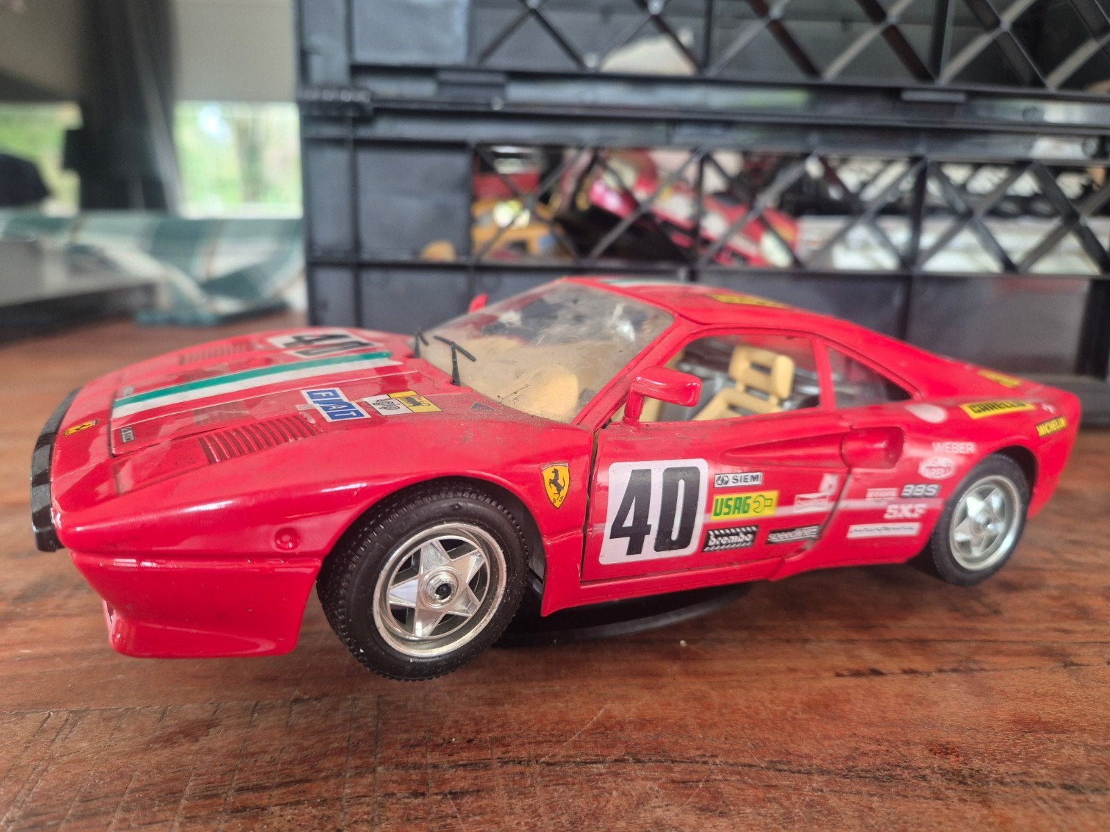 Ferrari 288 GTO modelauto - Rood, schaalmodel, Overige merken, Gebruikt, Auto, 1:32 tot 1:50
